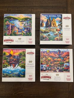 Boardwalk set of 4 puzzles