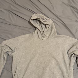 grey hoodie larger
