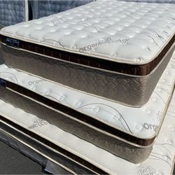 Queen Organic Cloud Edition Europillow Top 12inch Matres!!