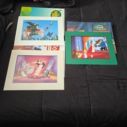 Disney's Lithograms Pocahontas Beauty And The Beast And Bug's Life