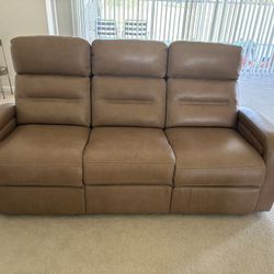 Sierra Madre Leather Sofa  Non-Power 