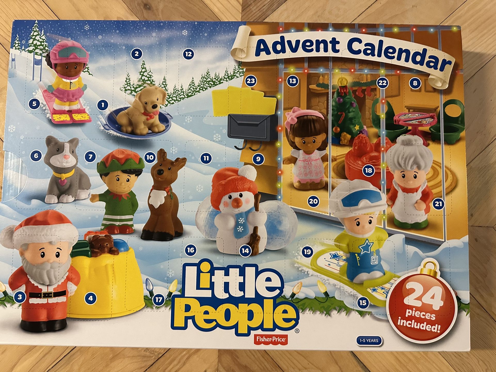 Fisher Price Little People Advent Calendar 24 Pieces Included Unopened, New
