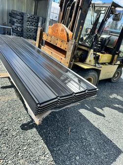Anthracite Grey 25-Gauge 14FT x 3FT Metal Ribbed Roofing / Siding Panels