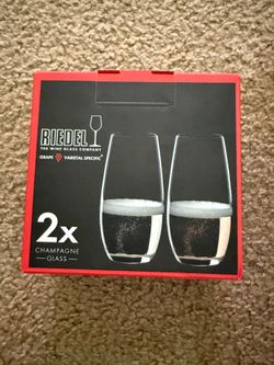 Riedel The O Wine Tumbler Champagne Glasses - Set of 2
