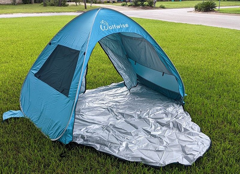 Wolfwise Portable Pop up Tent 2 Way Entry Sand Bag