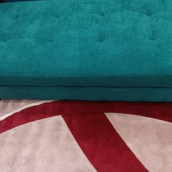 *Ad Special*---Biscayne Vibrant Green Fabric Sectional Sofa W/Ottoman---Delivery And Easy Financing Available 👍 