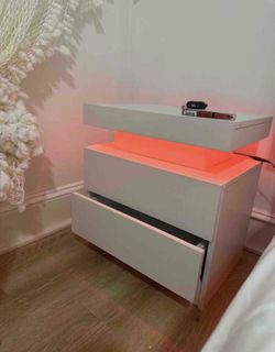 Nightstand LED Bedside 