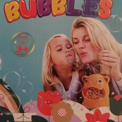 family fun playtime with bubbles