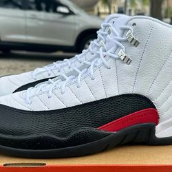 Jordan 12 Red Taxi Size 10 New