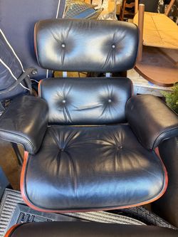 Herman Miller Leather Chair & Ottoman