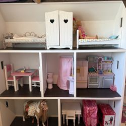 Big Lot of Dollhouse Furniture and Accessories-$100