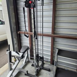 Weight Wall Mount Cable Tower With Attachments 