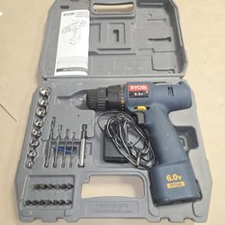 Ryobi 6v Power Drill w/case