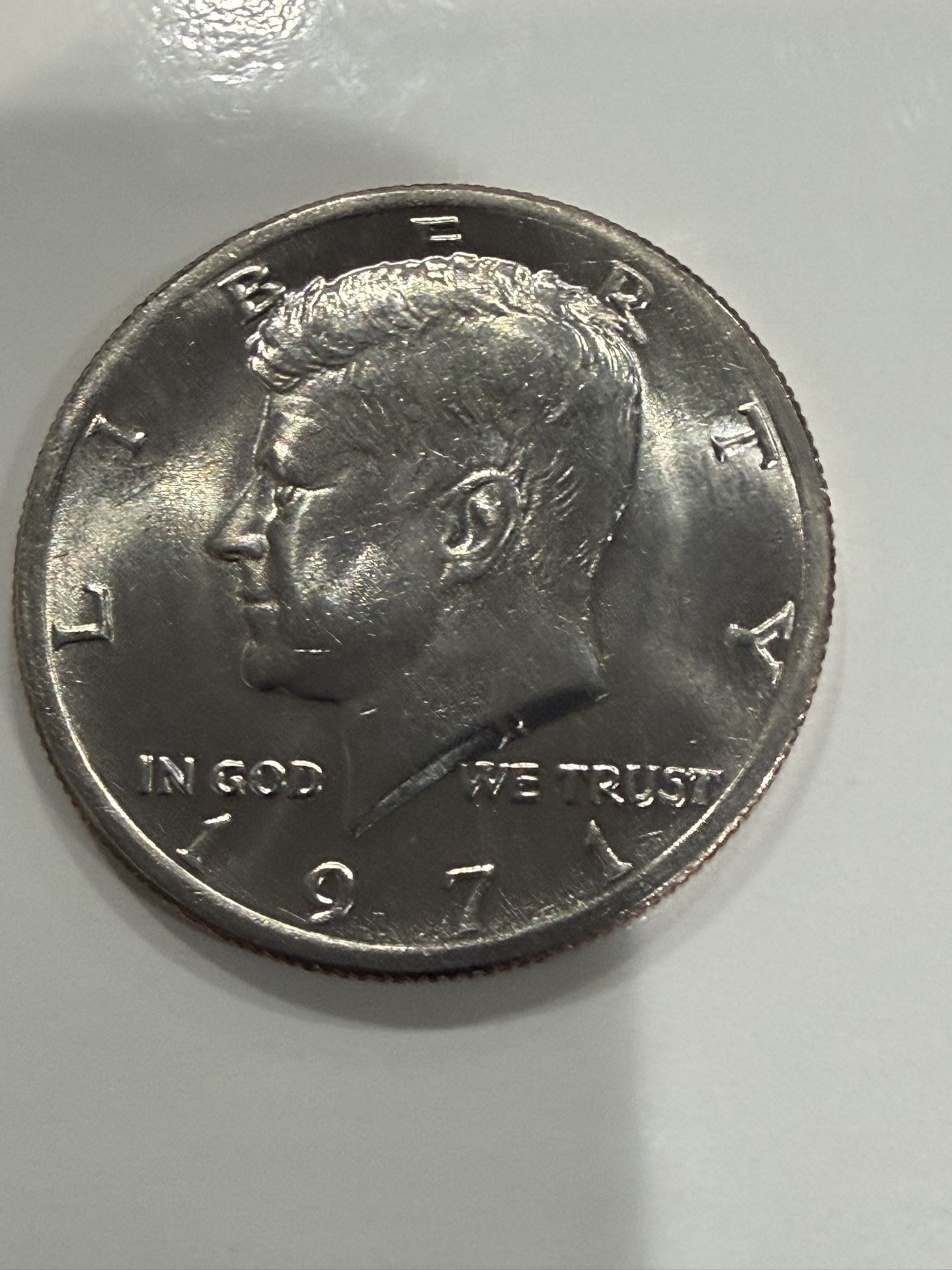 1971 Brilliant Uncirculated Kennedy Half Dollar Beautiful Coin 191