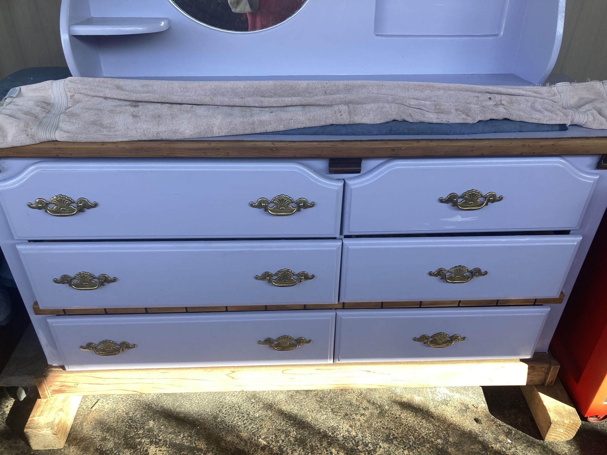 Bedroom Chest And Mirror Bureau