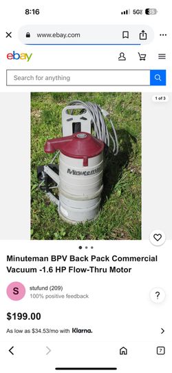 Minuteman Vacuum!! 