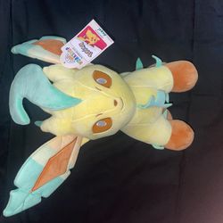 Build-A-Bear 2021 Pokemon Leafeon 14” New With Tag