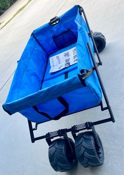 Beach Wagon / Cart (All-Terrain Folding Wide Wheels)