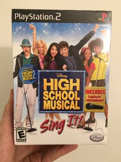 Playstation 2 PS2 HIGH SCHOOL MUSICAL Sing It! W/ Logitech Microphone Bundle