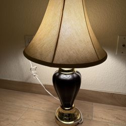 Table Lamp Ceramic Gold & Black