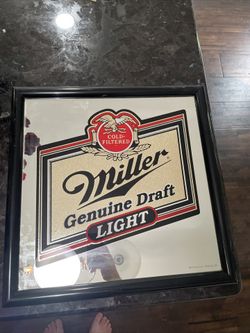 1991 Miller Wall Sign mirror