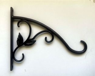 ***NO OFFERS*** 10" X 12" Black IRON PLANT BRACKET