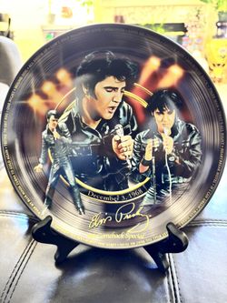 Elvis Presley ‘68 Comeback Special Collector Display Plate