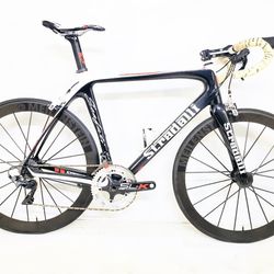 New 56 Stradalli Road Bicycle Lightweight Meilenstein Carbon Wheels  Dura Ace Trp Brakes 