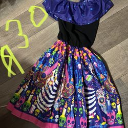 Vestido Mexicano Día De Muertos