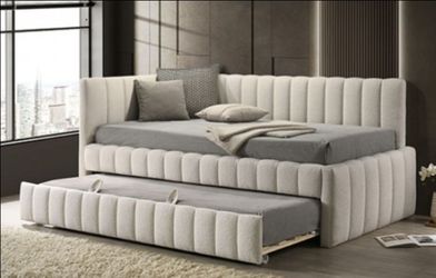 Brand New White Twin Size Daybed w Trundle Bed
