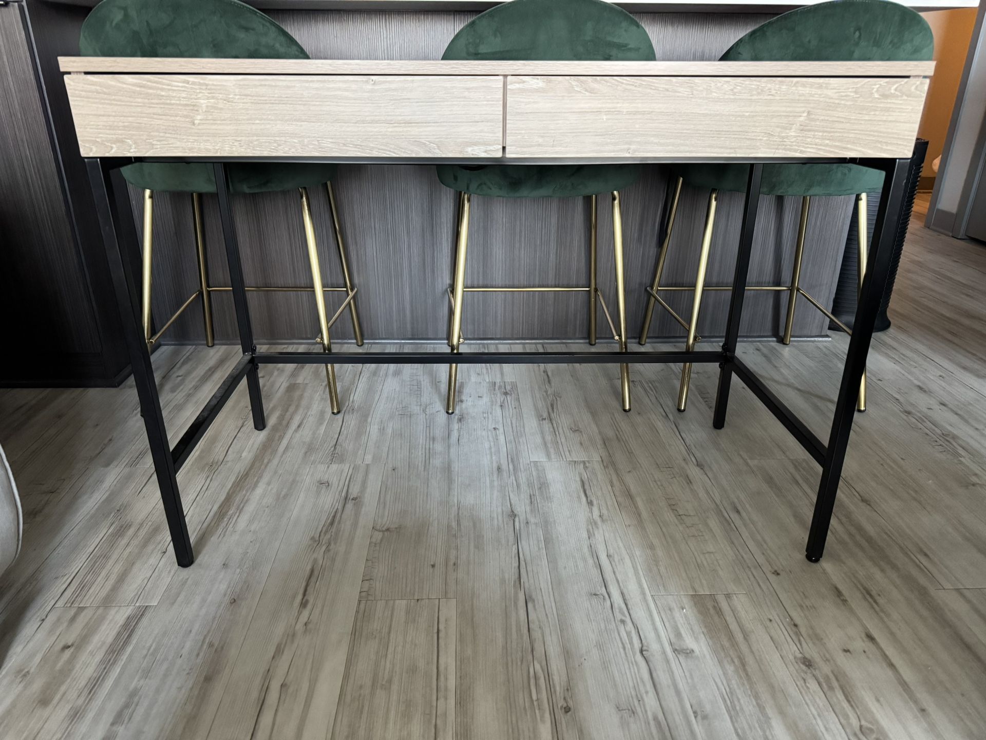 Target Loring Writing Desk with Drawers and Charging Stations