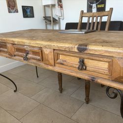 Matching Made In Mexico Desk And Side Tables 