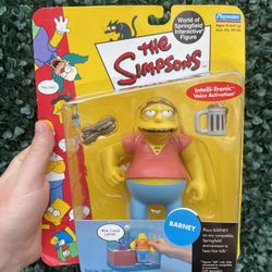 The Simpsons World of Springfield Barney Figure Series 1 Playmates 2000