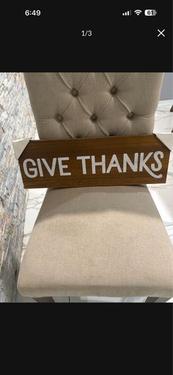 Fine thanks wooden sign