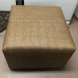 Ottoman Chair, Coffee Table Beige  Color With Wheels for living room