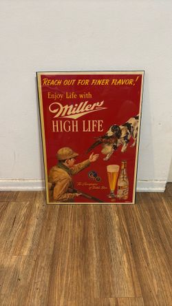 Miller High Life Vintage Style Sign Picture NEW!