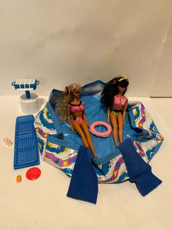 Vintage ‘80s Barbie Pool Party with Beach Blast Dolls