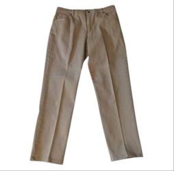 Gloria Vanderbilt Amanda Tan Classic Fit Straight Leg Taper Ankle Stretch Denim Jeans Women 14 Short