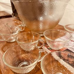 vintage set pitcher and cups