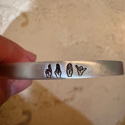 ASL Bracelet “Ruby” (Sign language)