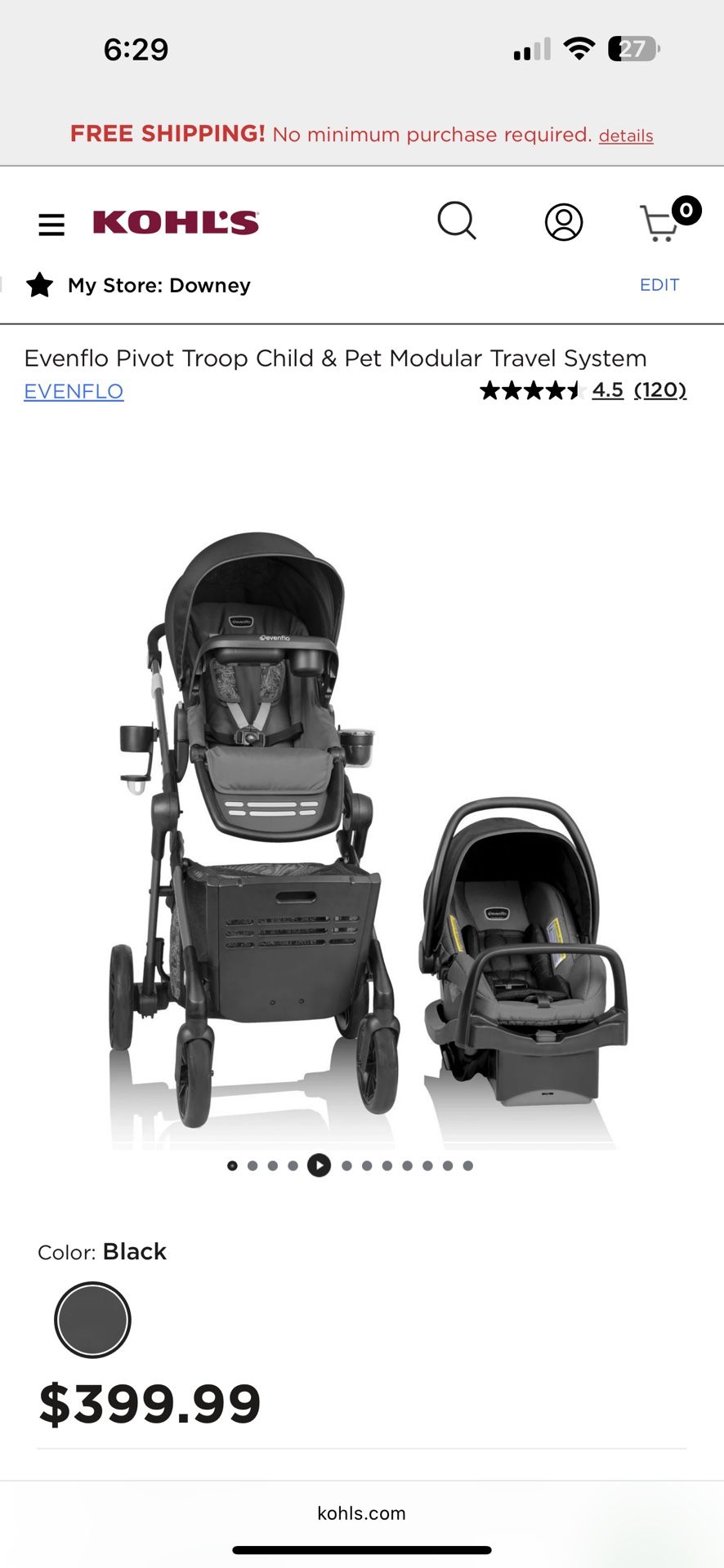 Evenflo Stroller Set