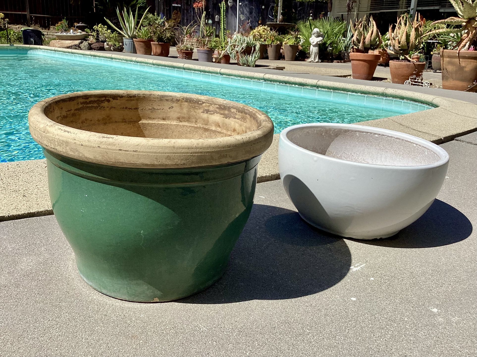 Two Ceramic Pots - $35 Firm For Both