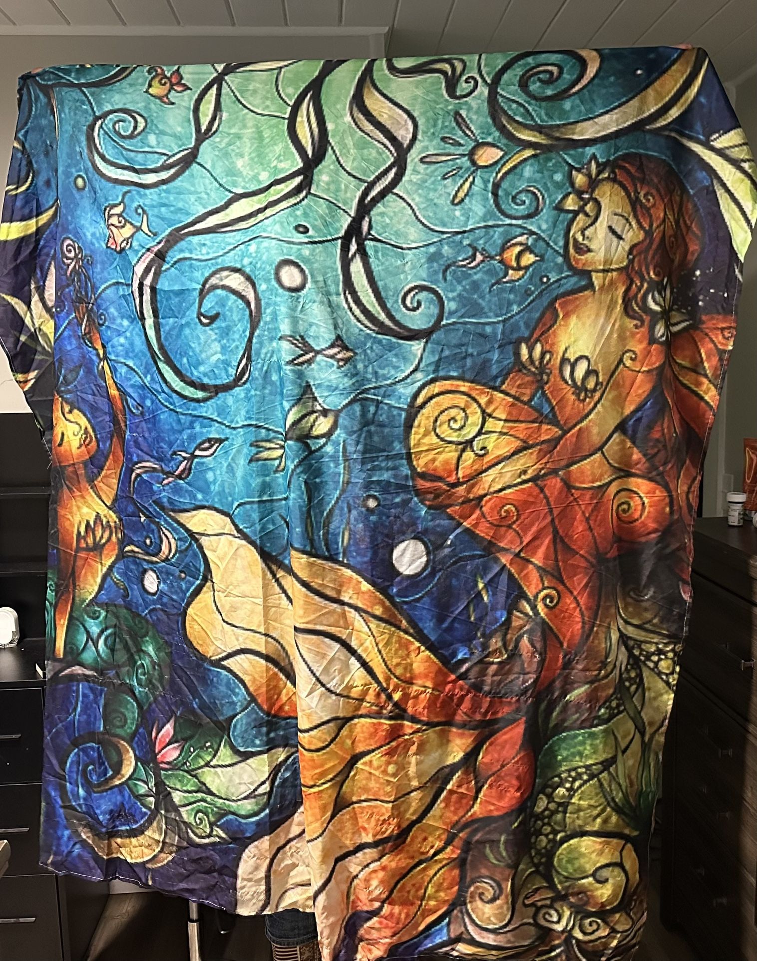 Stained Glass Style Shower Curtain