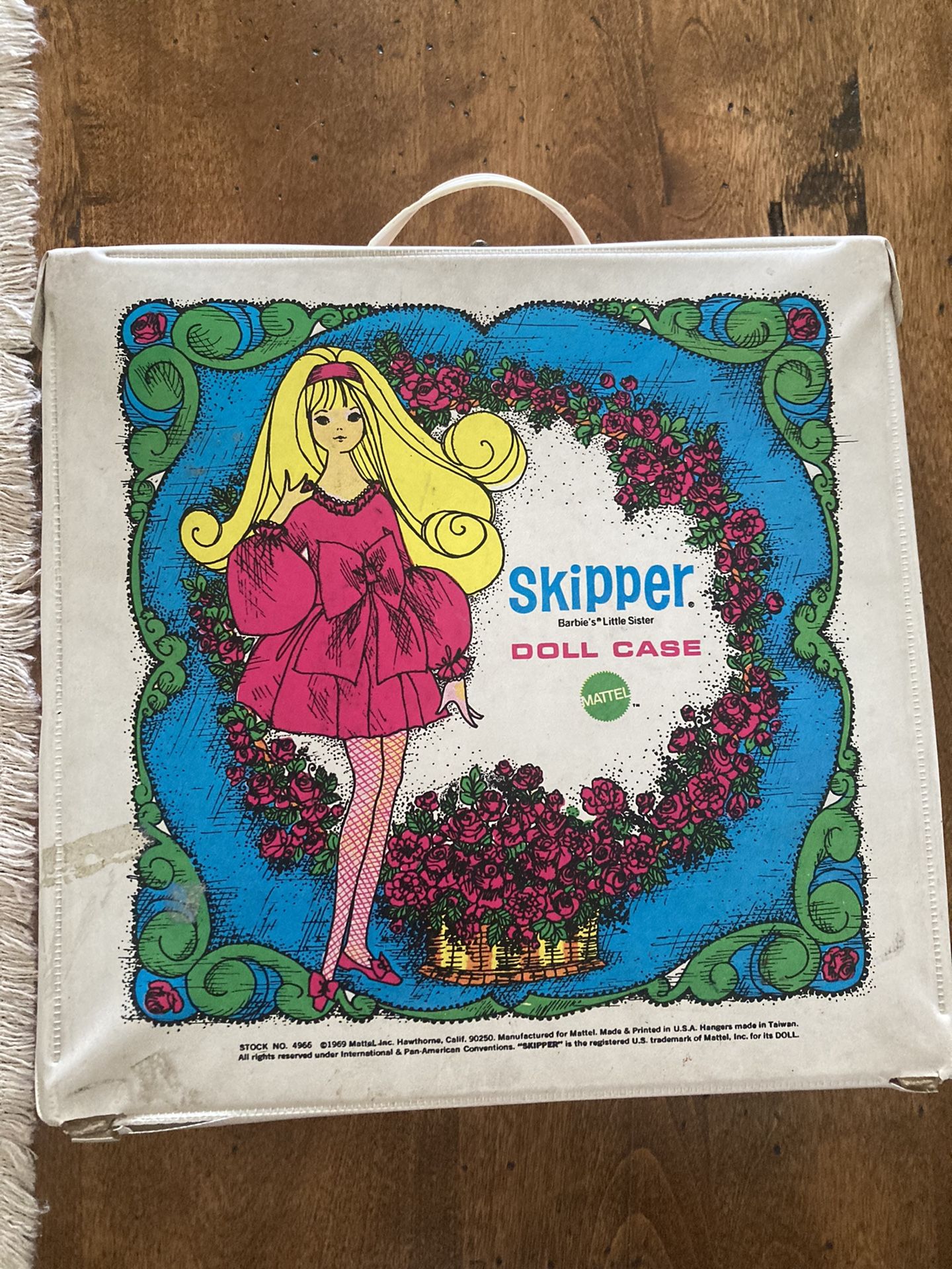 Vintage 1969 Skipper Doll Case