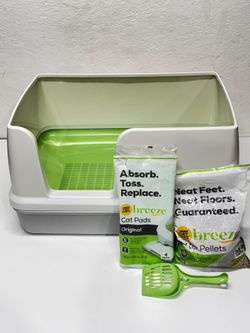 Purina Tidy Cats Non Clumping Litter System, Breeze XL All-in-One Odor Control & Easy Clean Multi Ca