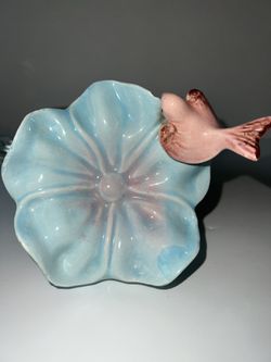 Wallpocket Vintage 70’s Bird On Flower