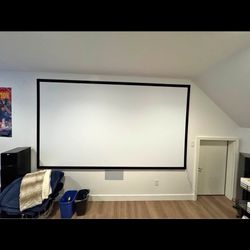 120” screen for home theater setup