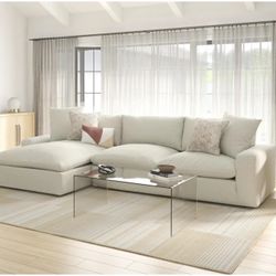 Living Spaces White Couch 