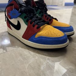 Air Jordan 1 Mid Fearless Blue The Great