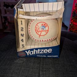 Yahtzee Yankees Travel Edition Dice Game